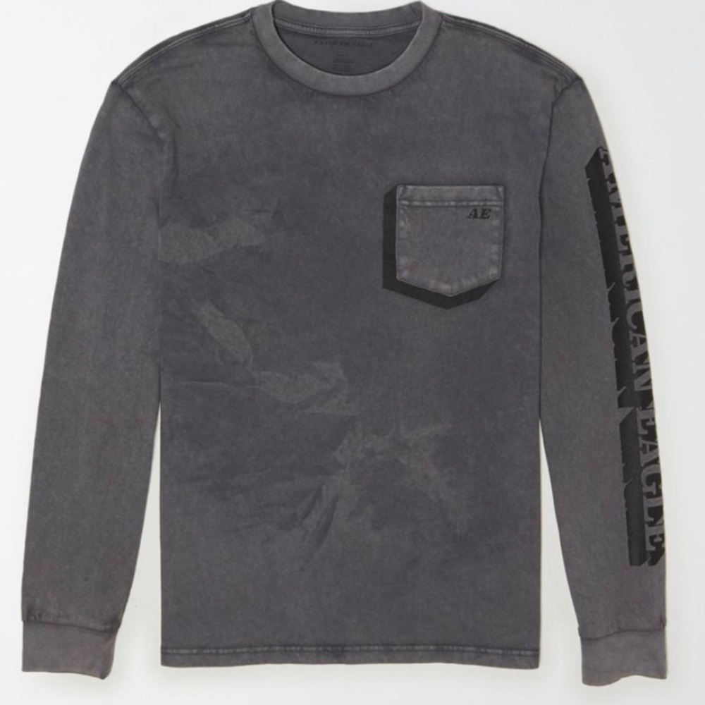 NWT Longsleeve AE Graphic Pocket T American Eagle